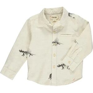 Henry & Me Cream Dinosaur Button Down Shirt